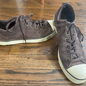 Ugg Women's fur-lined suede sneaks size 9
